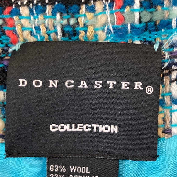 Doncaster Turquoise & Orange Tweed Blazer - Picture 2 of 10